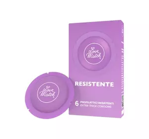 LOVE MATCH RESISTENTE ПРЕЗЕРВАТИВЫ 6 ШТ