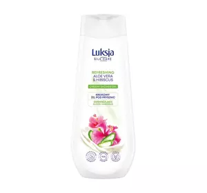 LUKSJA SILK CARE REFRESHING КРЕМОВЫЙ ГЕЛЬ ДЛЯ ДУША С АЛОЕ И ГИБИСКУСОМ 500МЛ