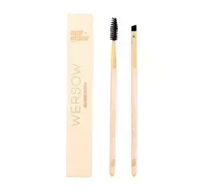 MAKEUP OBSESSION X WERSOW HELLO BROWS BRUSH DUO НАБОР ДВУХ КИСТЕЙ ДЛЯ МАКИЯЖА БРОВЕЙ