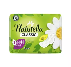 NATURELLA CLASSIC MAXI ГИГИЕНИЧЕСКИЕ ПРОКЛАДКИ С КРЫЛЬЦАМИ 8 ШТ