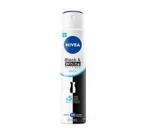 NIVEA BLACK&WHITE INVISIBLE PURE АНТИПЕРСПИРАНТ-СПРЕЙ ЖЕНЩИН 250МЛ