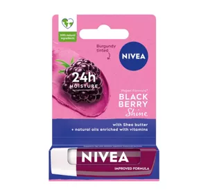 NIVEA ГУБНАЯ ПОМАДА ДЛЯ УХОДА BLACKBERRY SHINE 5,5МЛ