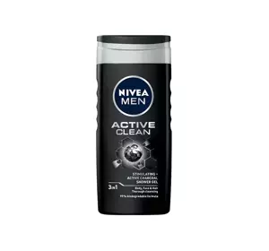 NIVEA MEN ACITVE CLEAN ГЕЛЬ ДЛЯ МЫТЬЯ ТЕЛА, ЛИЦА И ВОЛОС 250МЛ