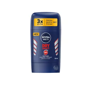 NIVEA MEN DRY IMPACT АНТИПЕРСПИРАНТ-СТИК ДЛЯ МУЖЧИН 50 МЛ