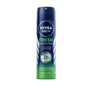 NIVEA MEN FRESH SENSATION АТИПЕРСПИРАНТ-СПРЕЙ ДЛЯ МУЖЧИН 150МЛ