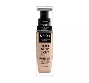 NYX PROFESSIONAL MAKEUP CAN'T STOP WON'T STOP КРОЮЩЕЕ ТОНАЛЬНОЕ СРЕДСТВО 04 LIGHT IVORY 30МЛ