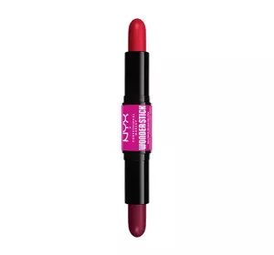 NYX PROFESSIONAL MAKEUP WONDER STICK ДВУСТОРОННИЕ РУМЯНА ДЛЯ ЩЕК 05 BRIGHT AMBER + FUCHSIA 2x4Г