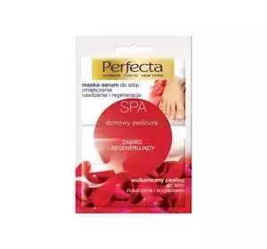 PERFECTA SPA HOME PEDICURE ВОССТАНАВЛИВАЮЩАЯ ПРОЦЕДУРА МАСКА-СЫВОРОТКА ДЛЯ СТОП + ВУЛКАНИЧЕСКИЙ ПИЛИНГ 12МЛ