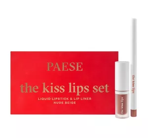 Paese The Kiss Lips Set набор косметики карандаш для губ и матовая помада 01 Nude Beige