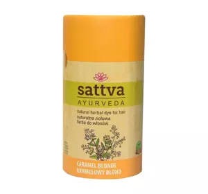 SATTVA AYURVEDA HENNA НАТУРАЛЬНАЯ ТРАВЯНАЯ КРАСКА НА ОСНОВЕ ХНЫ CARAMEL BLONDE 150Г