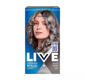 SCHWARZKOPF LIVE INTENSE COLOUR URBAN METALLICS КРАСКА ДЛЯ ВОЛОС U72 DUSTY SILVER