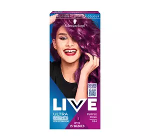 SCHWARZKOPF LIVE ULTRA BRIGHTS PRETTY PASTELS КРАСКА ДЛЯ ВОЛОС СРЕДНЕЙ УСТОЙЧИВОСТИ 094 PURPLE PUNK