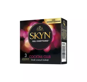 SKYN COCKTAIL CLUB БЕЗЛАТЕКСНЫЕ ПРЕЗЕРВАТИВЫ 3 ШТ