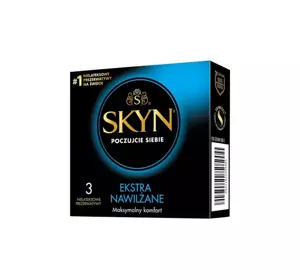 SKYN EXTRA LUBE БЕЗЛАТЕКСНЫЕ ПРЕЗЕРВАТИВЫ 3 ШТ