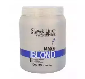 STAPIZ SLEEK LINE BLOND МАСКА С ШЕЛКОМ ДЛЯ СВЕТЛЫХ СЕДЫХ И ОСВЕТЛЕННЫХ ВОЛОС 1Л