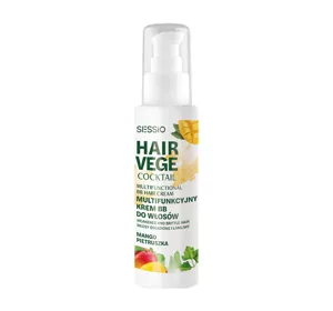 Sessio Hair Vege Cocktail многофункциональный ВВ-крем для волос Манго Петрушка 100г