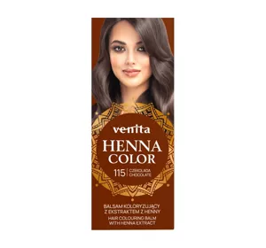 VENITA HENNA COLOR ТОНИРУЮЩИЙ БАЛЬЗАМ С ЭКСТРАКТОМ ХНИ 115 ШОКОЛАД 75МЛ