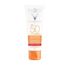 VICHY CAPITAL SOLEIL АНТИВОЗРАСТНОЙ КРЕМ ДЛЯ ЛИЦА 3В1 SPF50 50МЛ