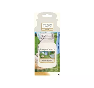 YANKEE CANDLE CAR JAR АРОМАТ ДЛЯ АВТОМОБИЛЯ CLEAN COTTON