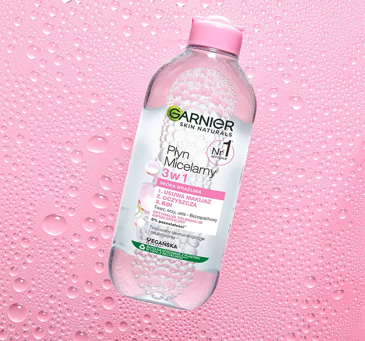 Мицеллярная вода для очищения кожи лица Garnier Skin Naturals с розовой водой 100 мл (42573)