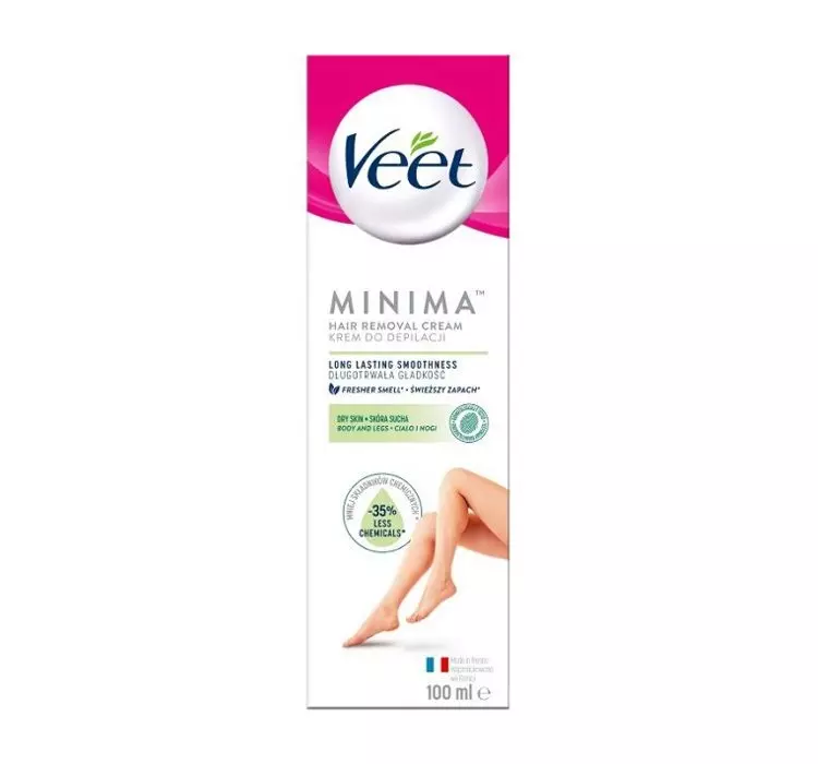 veet minima крем для депиляции для сухой кожи 100мл: купить в интернет-магазине ezebra в украине