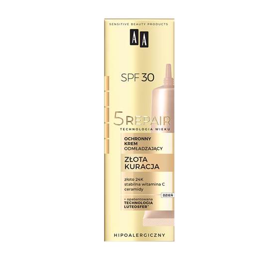 AA 5 REPAIR GOLD TREATMENT ЗАЩИТНЫЙ ОМОЛАЖИВАЮЩИЙ КРЕМ SPF30 50МЛ