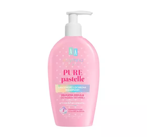 AA INTYMNA FOR GIRLS PURE PASTELLE ДЕЛИКАТНАЯ ЭММУЛЬСИЯ ДЛЯ ИНТИМНОЙ ГИГИЕНЫ 300МЛ 