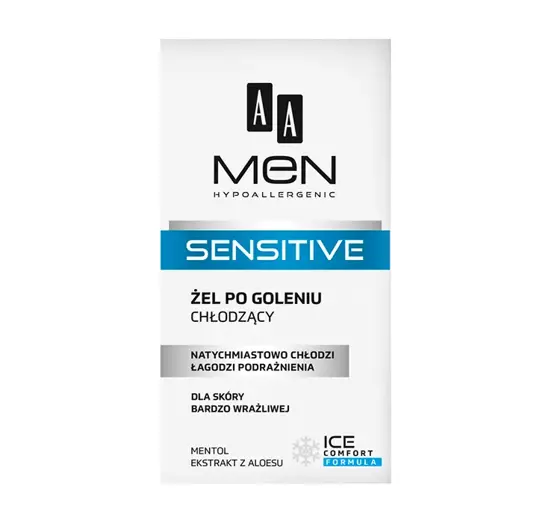 AA MEN SENSITIVE ОХЛАЖДАЮЩИЙ ГЕЛЬ ПОСЛЕ БРИТЬЯ 100МЛ