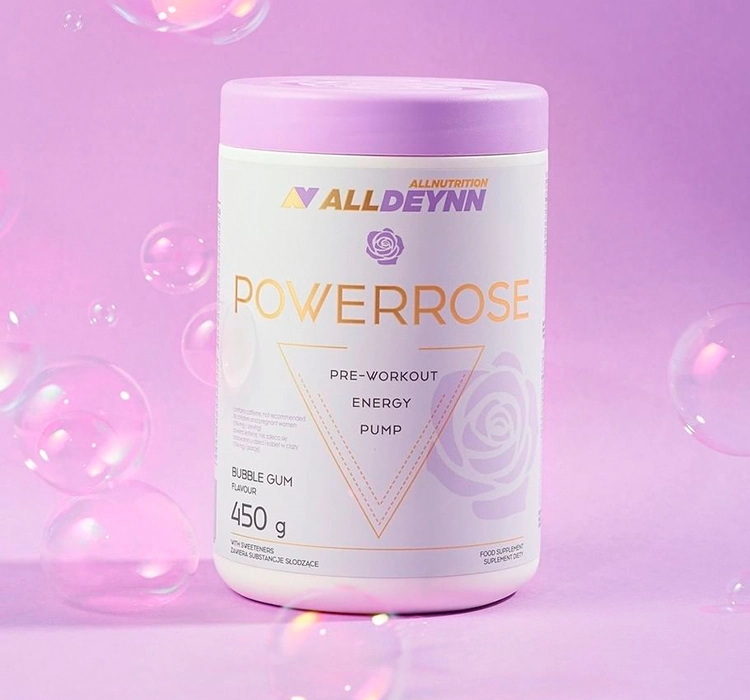 ALLNUTRITION ALLDEYNN POWERROSE ПРЕДТРЕНИРОВОЧНАЯ ДОБАВКА BUBBLE GUM  450Г