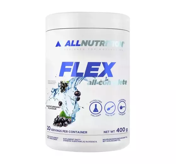 ALLNUTRITION FLEX ALL COMPLETE КОЛЛАГЕН ДЛЯ СУСТАВОВ ЧЕРНАЯ СМОРОДИНА 400Г