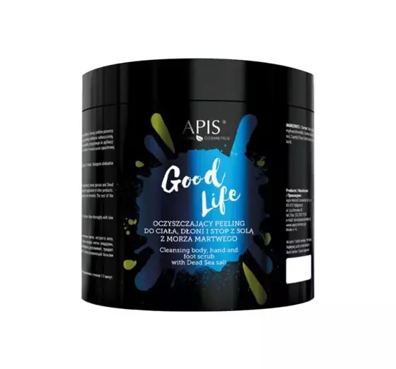 APIS GOOD LIFE ОЧИЩАЮЩИЙ ПИЛИНГ ДЛЯ ТЕЛА, ЛАДОНЬ И СТОП С СОЛЬЮ ИЗ МЕРТВОГО МОРЯ 700Г