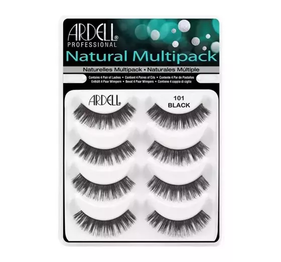 ARDELL NATURAL MULTIPACK 4X РЕСНИЦЫ 101 DEMI BLACK