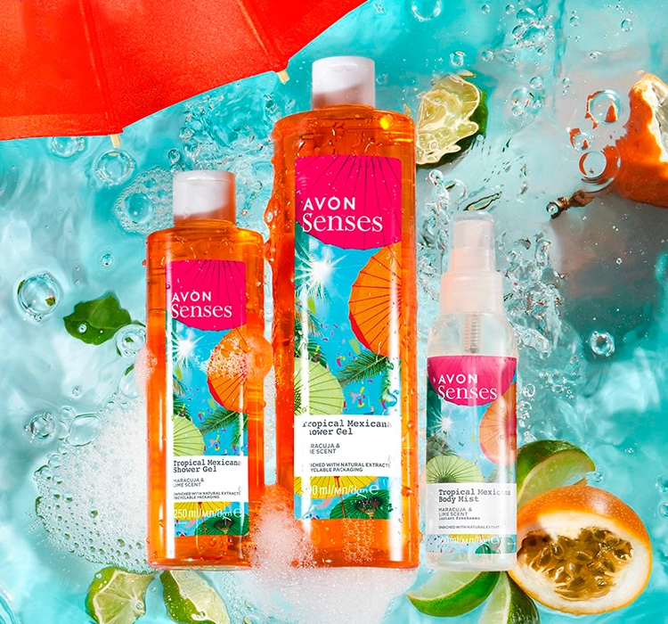 AVON SENSES TROPICAL MEXICANA ГЕЛЬ ДЛЯ ДУША 250МЛ