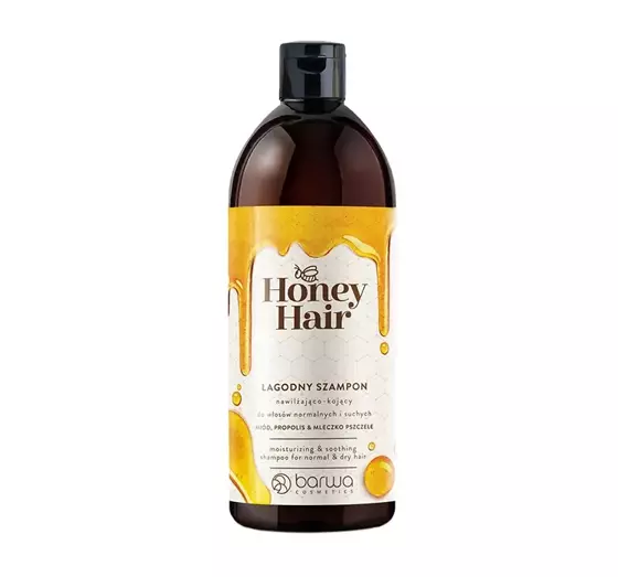 BARWA HONEY HAIR НЕЖНЫЙ ШАМПУНЬ ДЛЯ НОРМАЛЬНЫХ И СУХИХ ВОЛОС 480МЛ