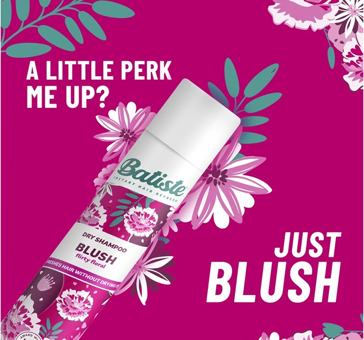 BATISTE DRY SHAMPOO СУХОЙ ШАМПУНЬ BLUSH 200МЛ