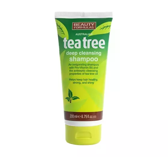 BEAUTY FORMULAS TEA TREE DEEP CLEANSING SHAMPOO ОЧИЩАЮЩИЙ ШАМПУНЬ ДЛЯ ВОЛОС 200МЛ