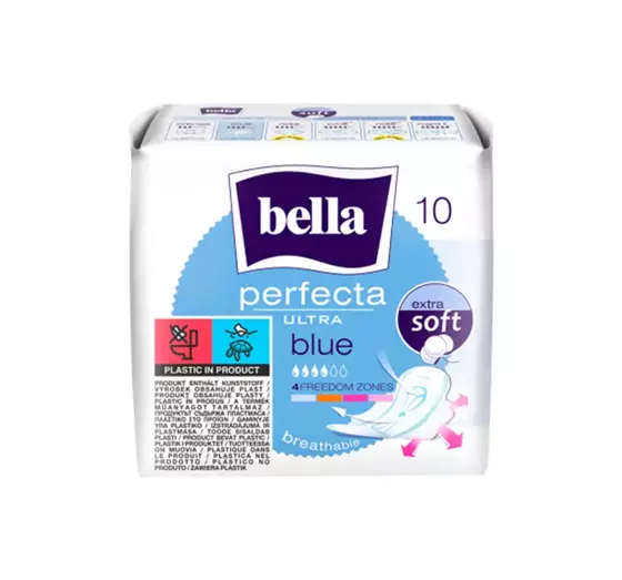 BELLA PERFECTA ULTRA BLUE ГИГИЕНИЧЕСКИЕ ПРОКЛАДКИ С КРЫЛЬЦАМИ 10 ШТУК