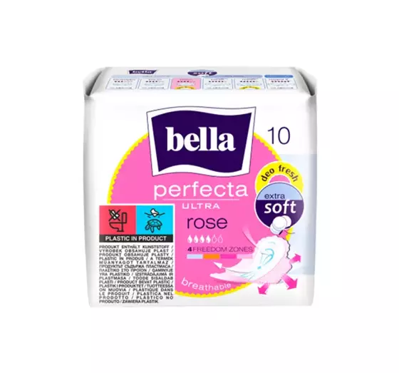 BELLA PERFECTA ULTRA ROSE ГИГИЕНИЧЕСКИЕ ПРОКЛАДКИ С КРЫЛЬЦАМИ 10 ШТУК