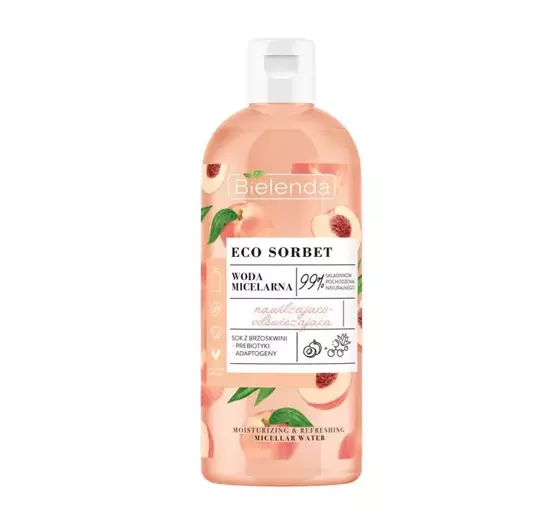 BIELENDA ECO SORBET PEACH МИЦЕЛЛЯРНАЯ ВОДА 500МЛ