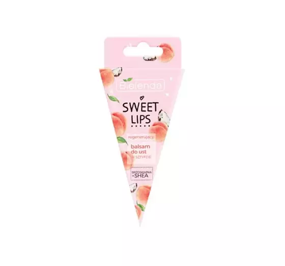 BIELENDA SWEET LIPS ВОССТАНАВЛИВАЮЩИЙ БАЛЬЗАМ ДЛЯ ГУБ ПЕРСИК И МАСЛО ШИ 3,8Г