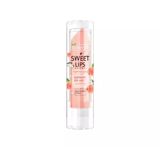 BIELENDA SWEET LIPS ВОССТАНАВЛИВАЮЩИЙ БАЛЬЗАМ ДЛЯ ГУБ ПЕРСИК И МАСЛО ШИ 3,8Г