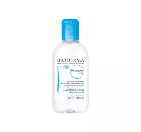 BIODERMA HYDRABIO H2O УВЛАЖНЯЮЩАЯ МИЦЕЛЛЯРНАЯ ЖИДКОСТЬ ДЛЯ ДЕМАКИЯЖА И ОЧИЩЕНИЯ ЛИЦА 250МЛ