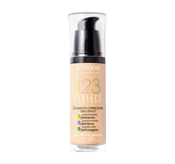 BOURJOIS 123 PERFECT FOUNDATION ТОНАЛЬНОЕ СРЕДСТВО 51 LIGHT 30МЛ