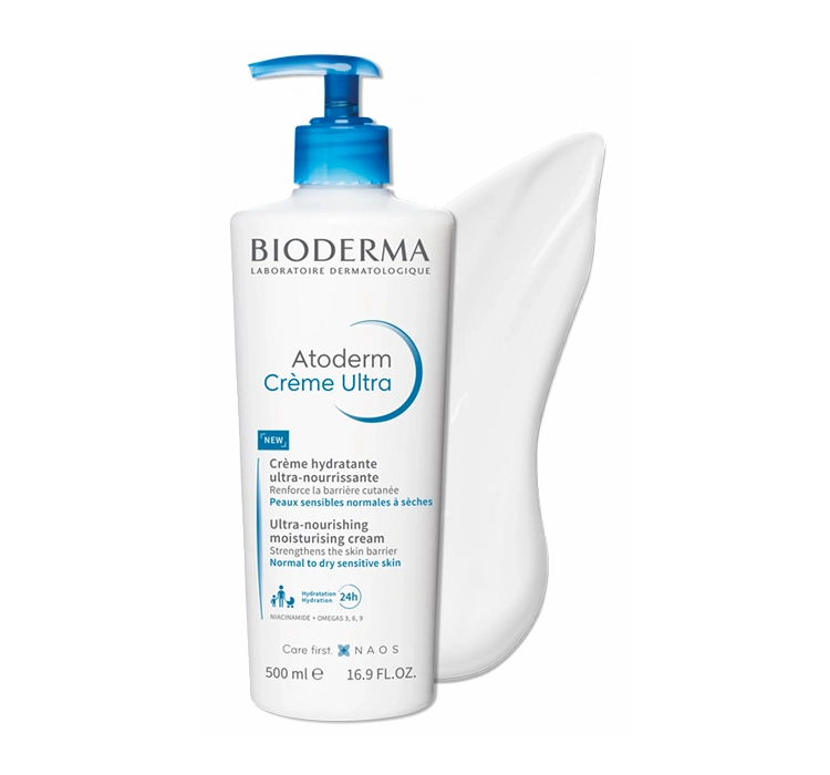 Bioderma Atoderm ультра увлажняющий крем для тела и лица 500 мл