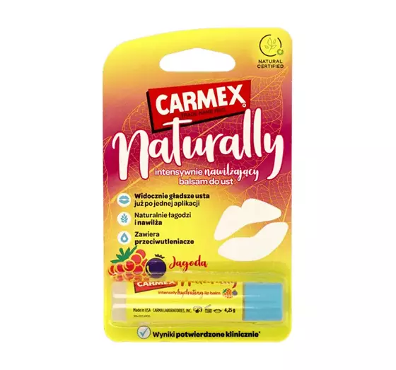 CARMEX NATURALLY УВЛАЖНЯЮЩИЙ БАЛЬЗАМ ДЛЯ ГУБ ЯГОДА 4,25Г