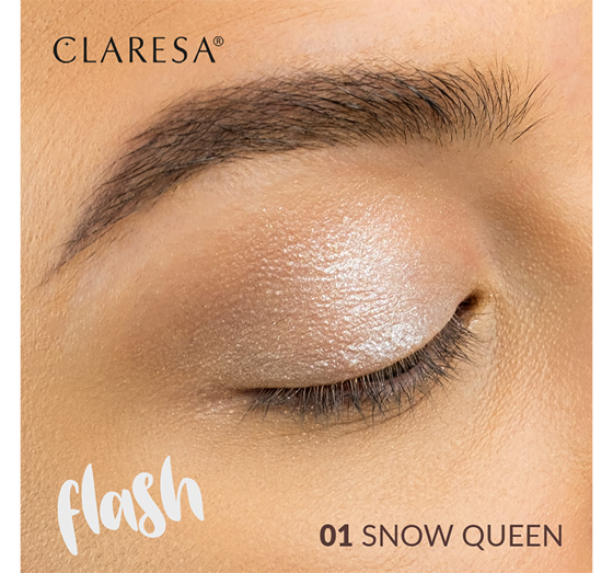 CLARESA FLASH ТЕНИ ДЛЯ ВЕК 01 SNOW QUEEN 3Г