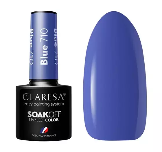 CLARESA SOAK OFF ГЕЛЬ-ЛАК BLUE 710 5МЛ