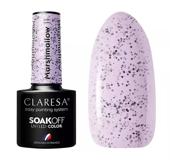 CLARESA SOAK OFF ГЕЛЬ-ЛАК MARSHMALLOW 11 5МЛ