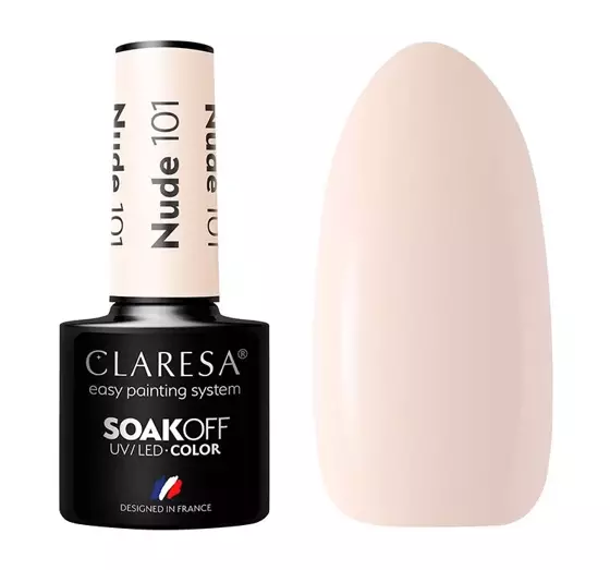 CLARESA SOAK OFF ГЕЛЬ-ЛАК NUDE 101 5Г