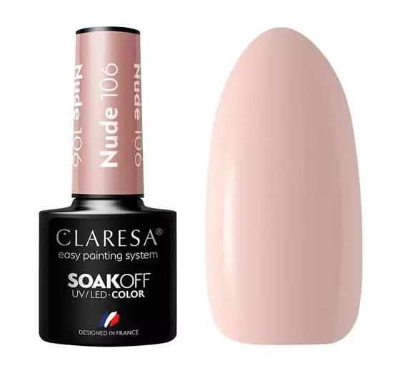 CLARESA SOAK OFF ГЕЛЬ-ЛАК NUDE 106 5Г